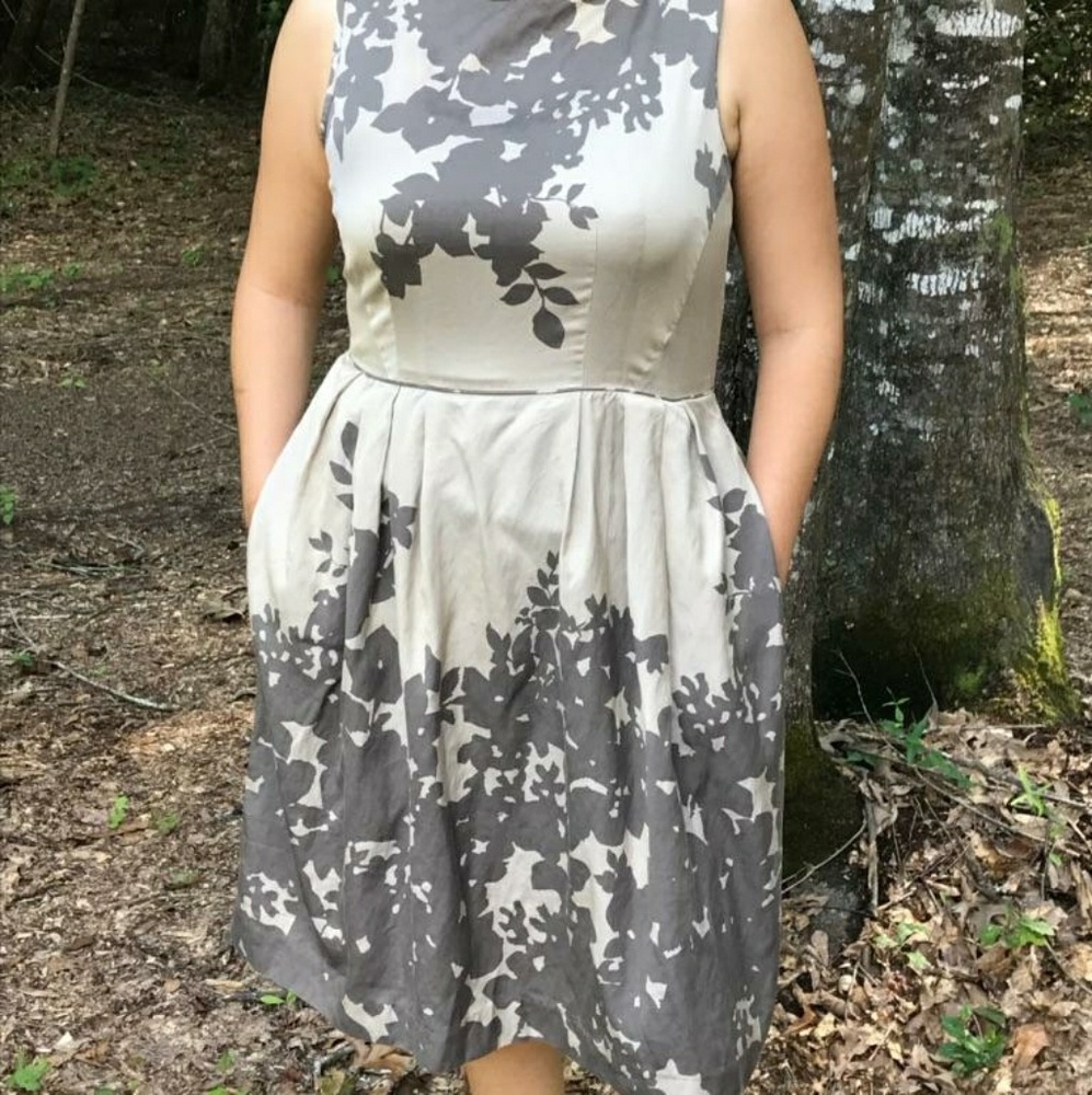 Banana Republic Midi Tan Dress, like NEW